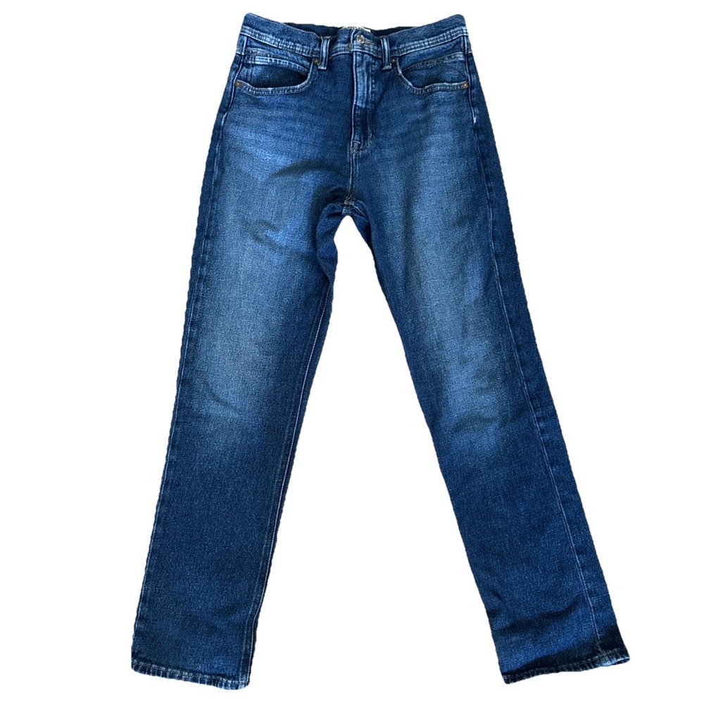 We The Free Leila High-Rise Leggy Slim Blue Jeans Size 30 X 28" 5 Pocket Dark Wa